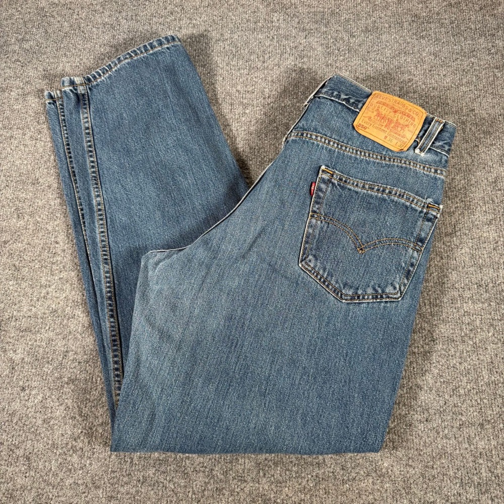 Vintage Levis 550 Relaxed Fit Jeans Mens 36x32 Blue Denim Made in USA 90s #4488